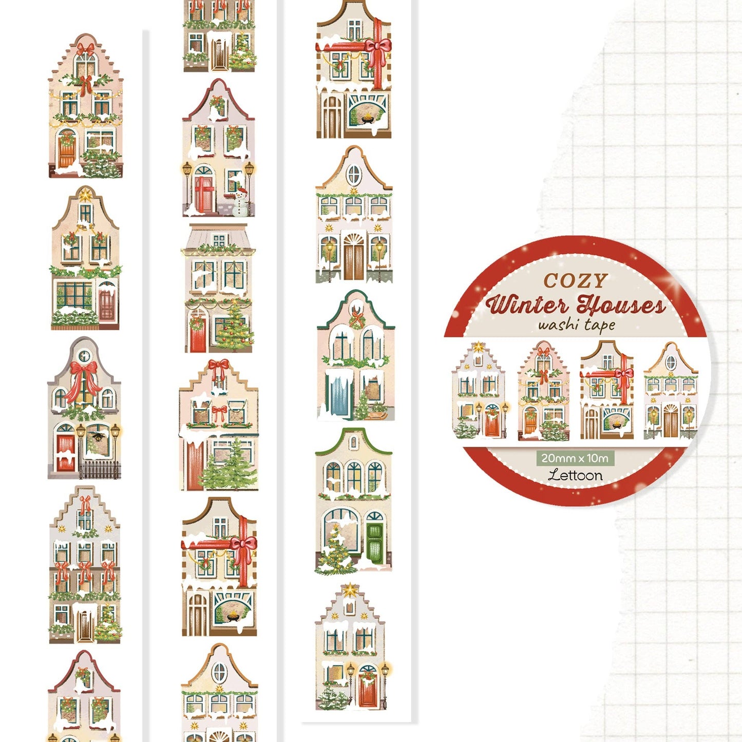 Washi Tape - Cozy Winter Houses