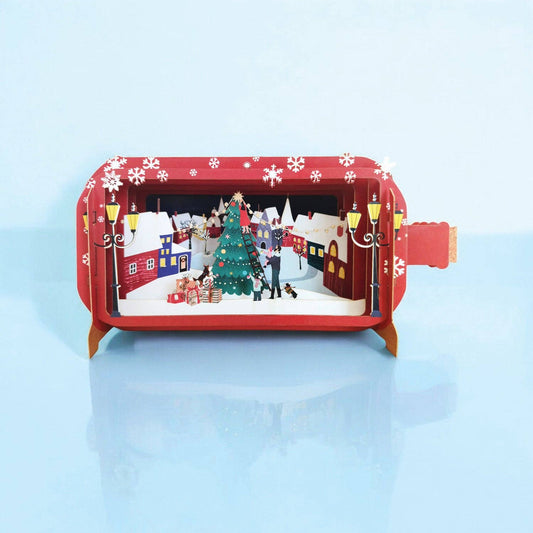 Decorating the Tree- Message in a bottle card