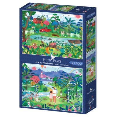 2x500 Piece Puzzles - Ode to Spring