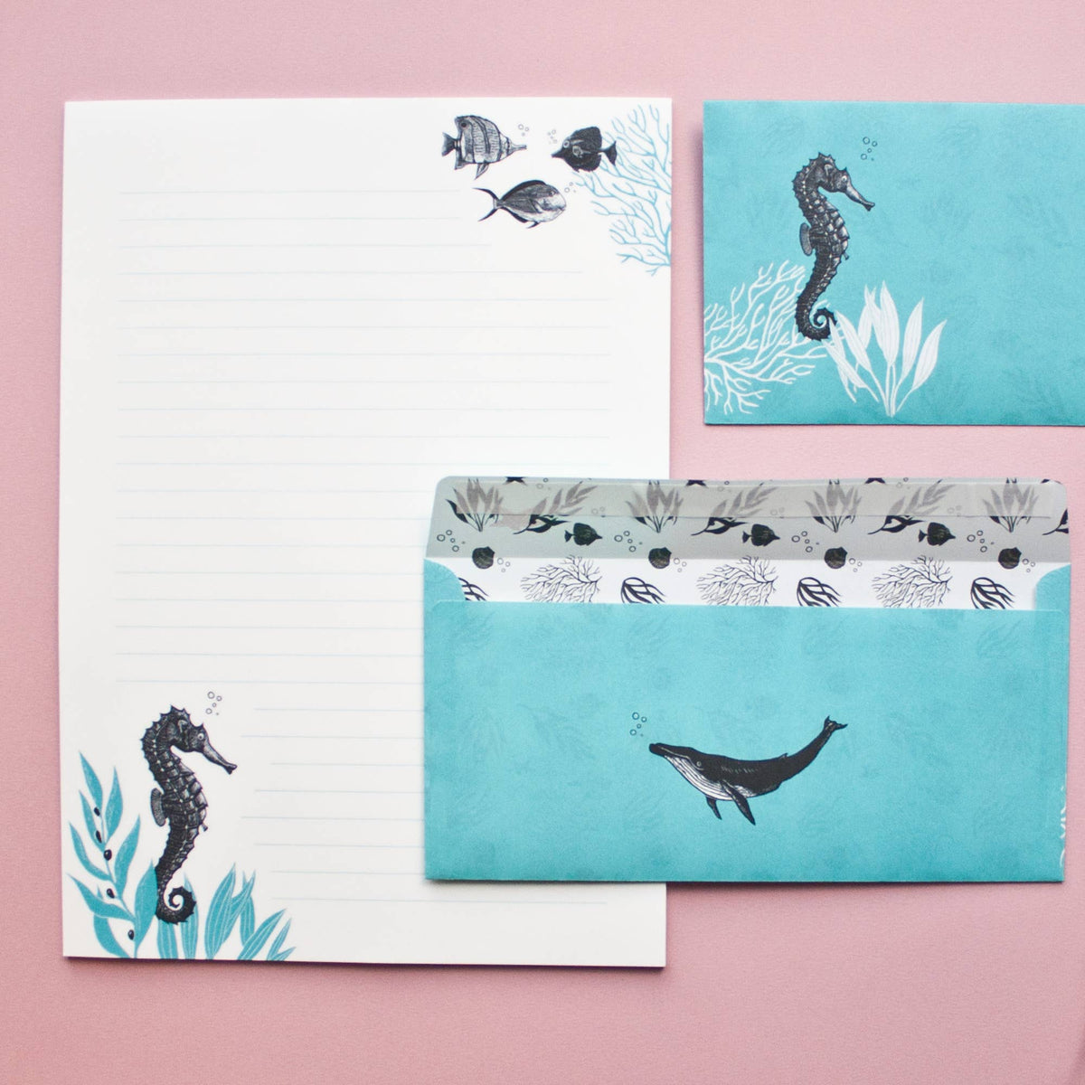 Stationery Set Seahorse