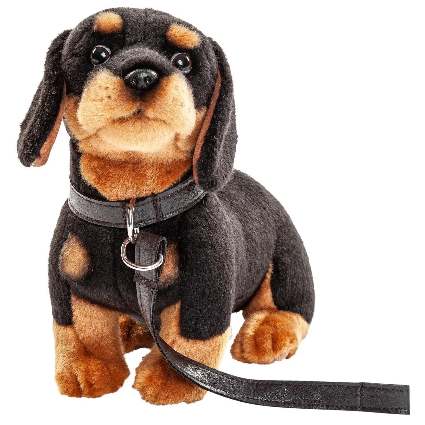 Dachshund (with Leash) - 27 cm (Length) - Cuddly/Plush Toy