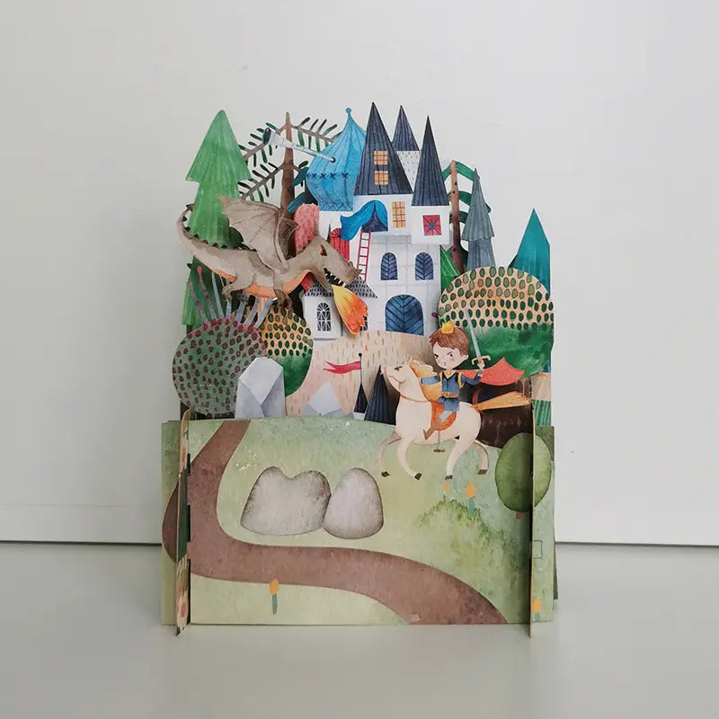 Dragon and Knight 3D pop-up card