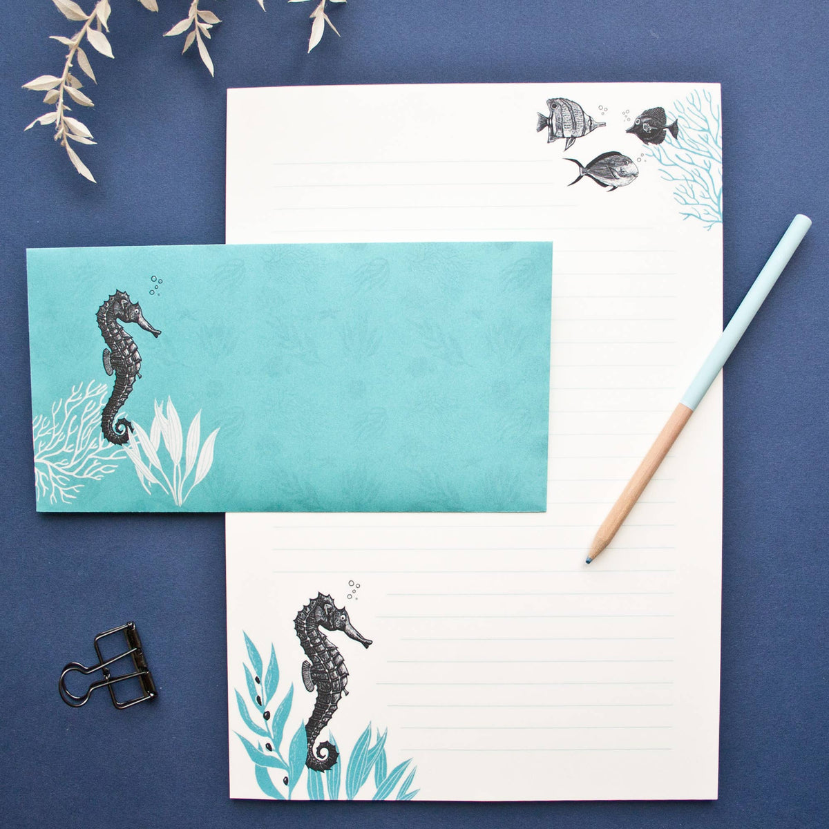 Stationery Set Seahorse