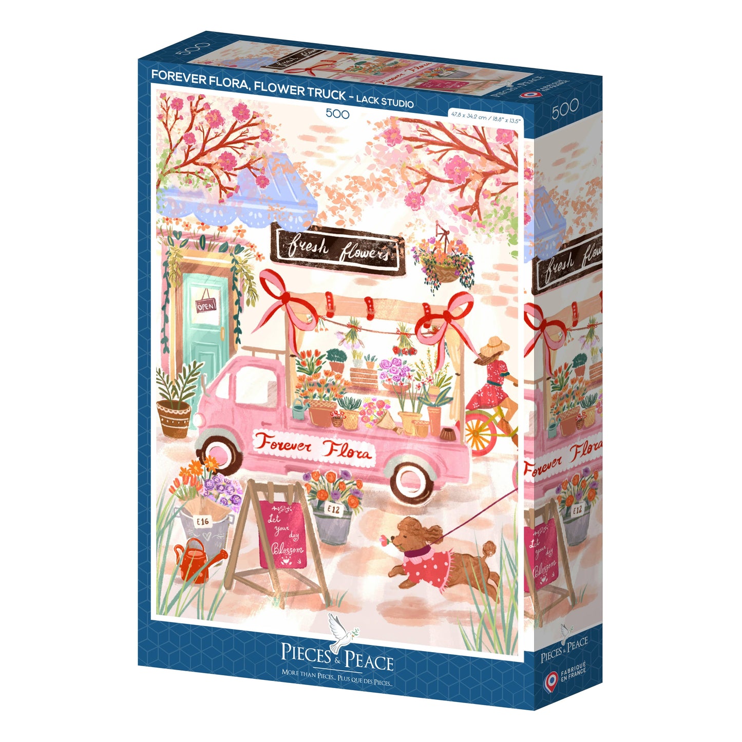 500 Piece Puzzle - Forever Flora, Flower Truck