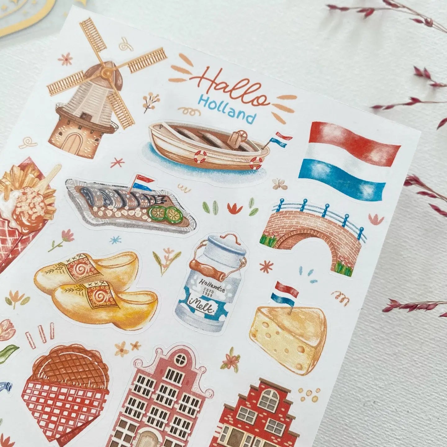 Holland sticker sheet