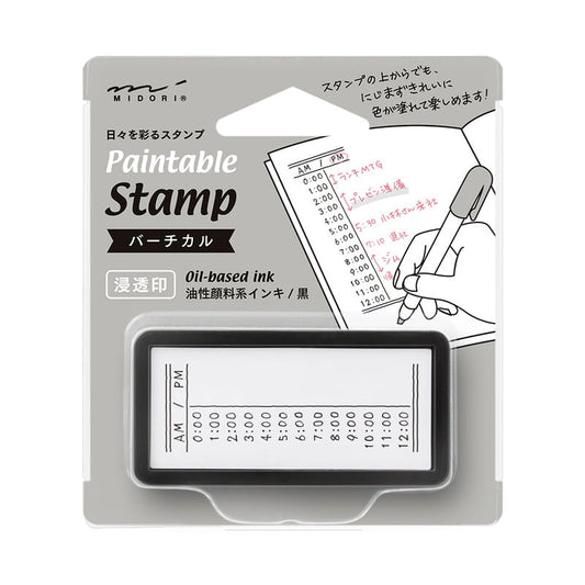Timetable Stamp and Ink Pad by Midori