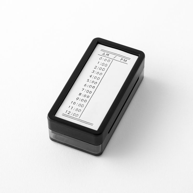 Timetable Stamp and Ink Pad by Midori