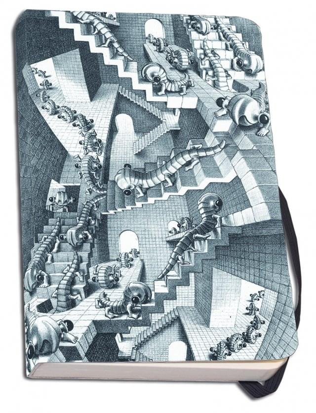 Notebook softcover A6: House of Stairs, M.C. Escher