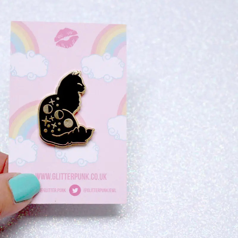 Celestial Cat Enamel Pin