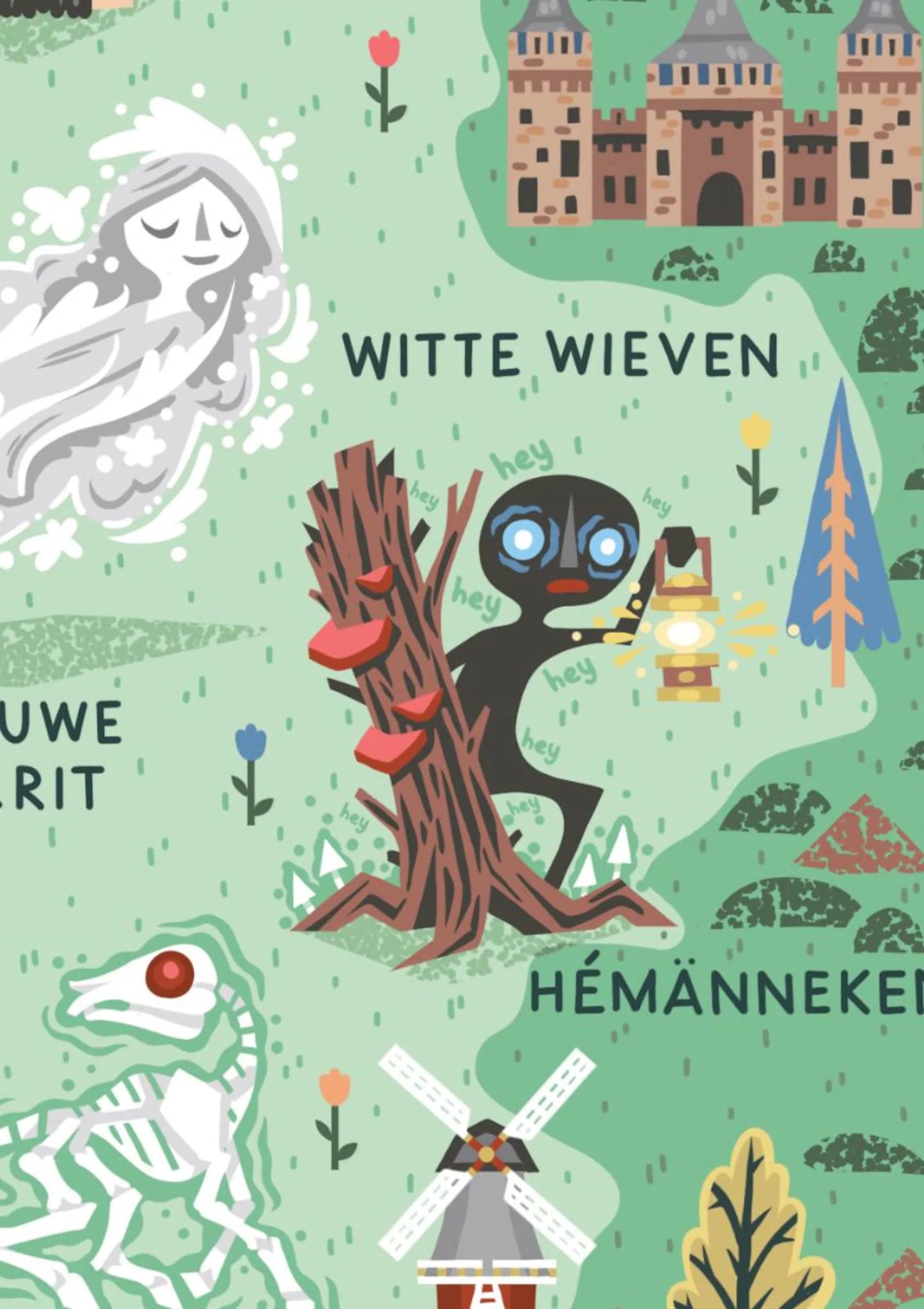 Mythological Beasts of the Netherlands Poster