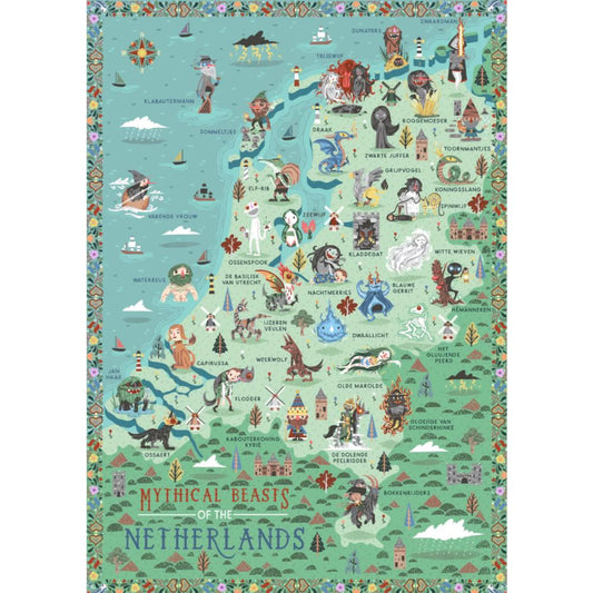 Mythological Beasts of the Netherlands Poster
