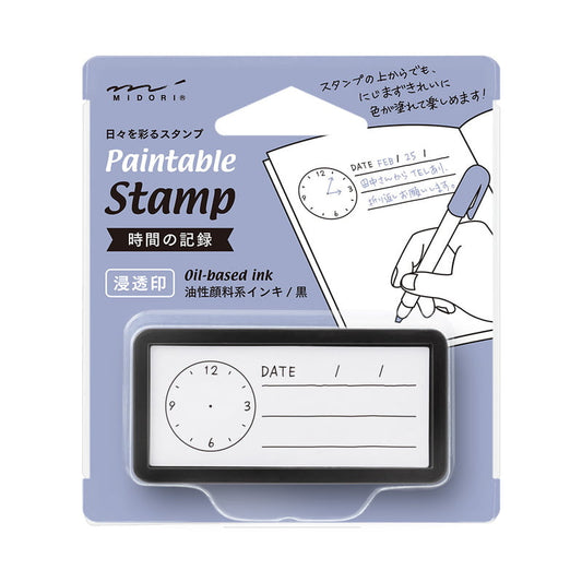 Time and Date Stamp and Ink Pad by Midori
