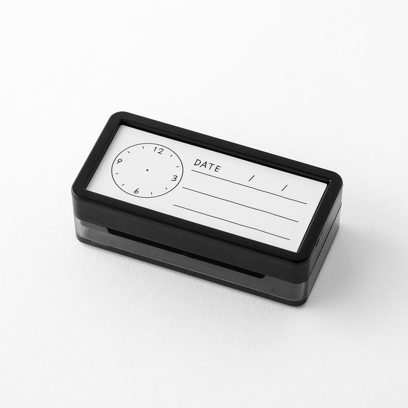 Time and Date Stamp and Ink Pad by Midori
